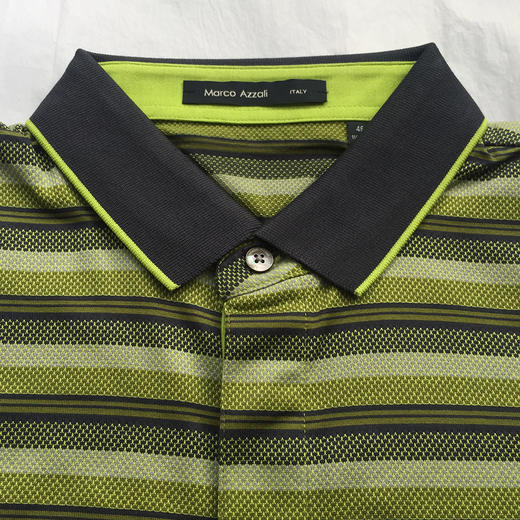Marco Azzali 荧光绿全棉POLO衫 T3411700 商品图1