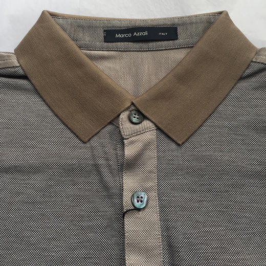 Marco Azzali 灰色咖领POLO衫 T3414500 商品图1