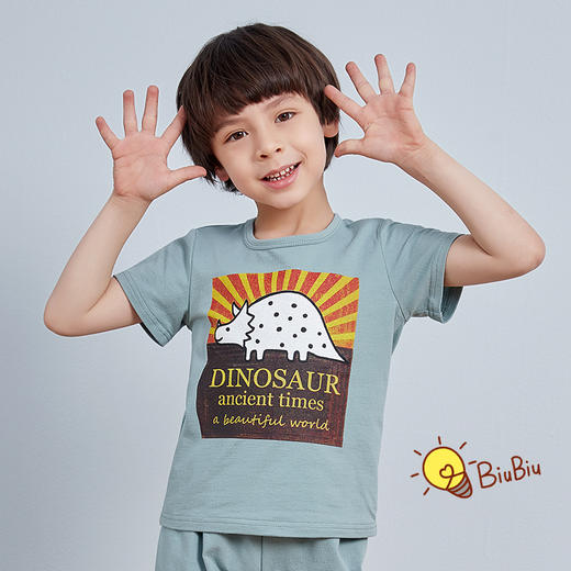 龙之涵【麻麻衫综合详情】儿童T恤中大童宝宝短袖亲子款短袖 吸汗透气 商品图2