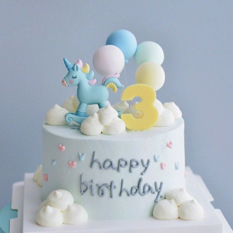 蓝色独角兽蛋糕