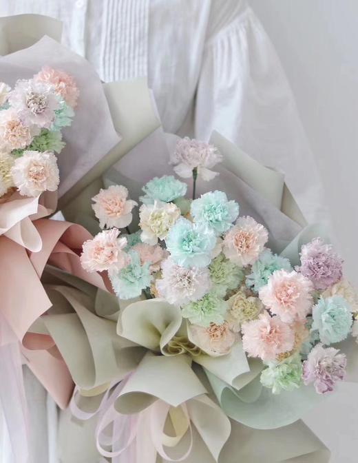 网红马卡龙康乃馨母亲节限量花束抱抱桶