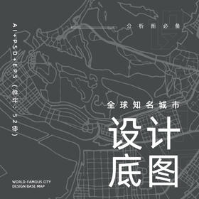 知名城市高清设计底图纹理AI+psd