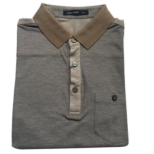 Marco Azzali 灰色咖领POLO衫 T3414500 商品图0