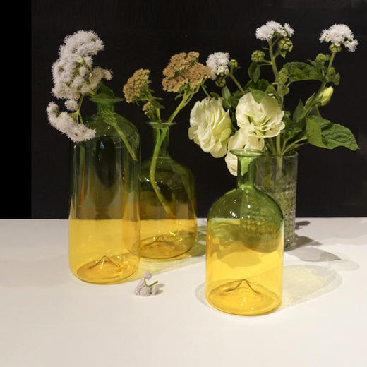 YAANG life 乐杨设计上下双色玻璃花瓶干花瓶 商品图9