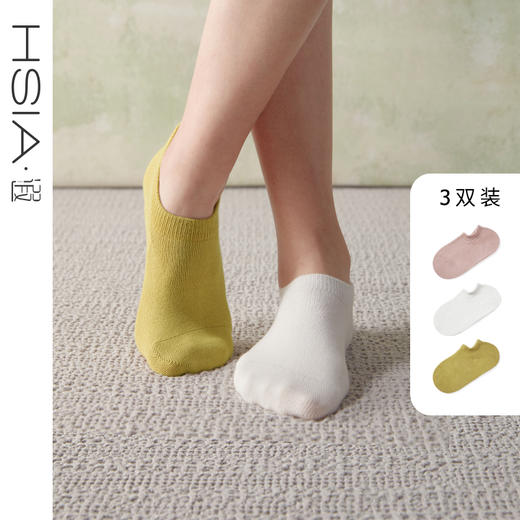 HSIA遐 袜子男女船袜短款ins潮夏季透气薄款低帮吸汗防臭运动袜棉 商品图1