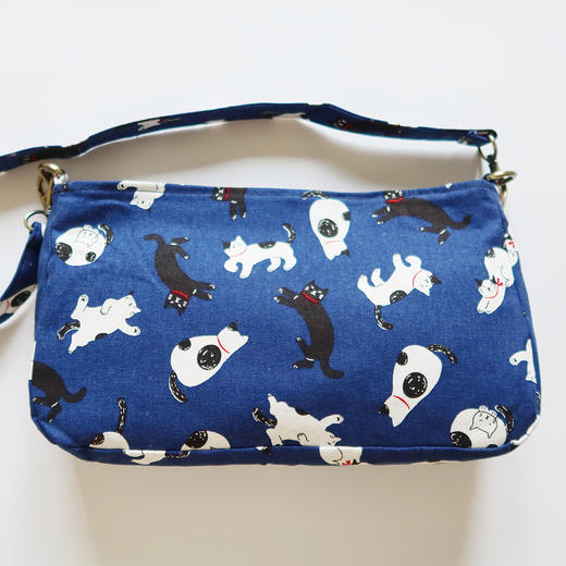 HUGOJIRO轻便小黄油挎包插画小花猫 商品图4