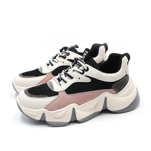 safiya索菲娅 2020拼色显瘦熊猫鞋 网红老爹鞋SF03112049 商品图0