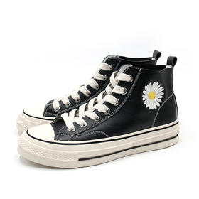 safiya索菲娅 网红手绘小雏菊系列高帮板鞋SF03112009