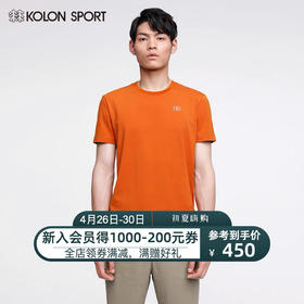 Kolonsport棉麻面料短袖T恤男款情侣款