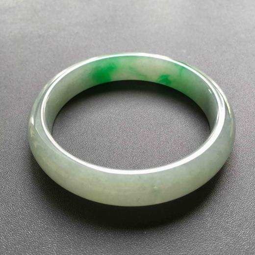 糯种阳绿辣色翡翠手镯61 商品图4