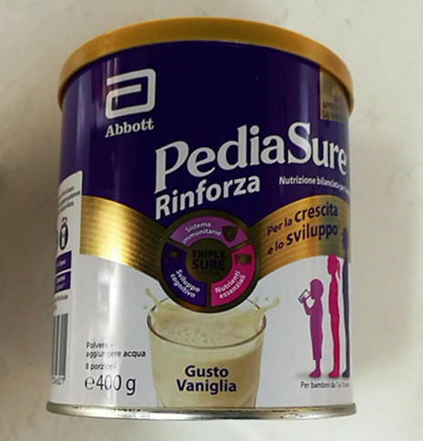 西班牙雅培pediasure小安素儿童香草味成长奶粉400g保质期至20225