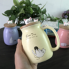 日式可爱猫咪马克杯水杯创意陶瓷带盖勺情侣办公室家用男女喝水杯 商品缩略图1
