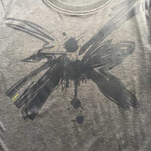 Marco Azzali 深灰色蝴蝶胶印圆领T恤 T3503400 商品图1