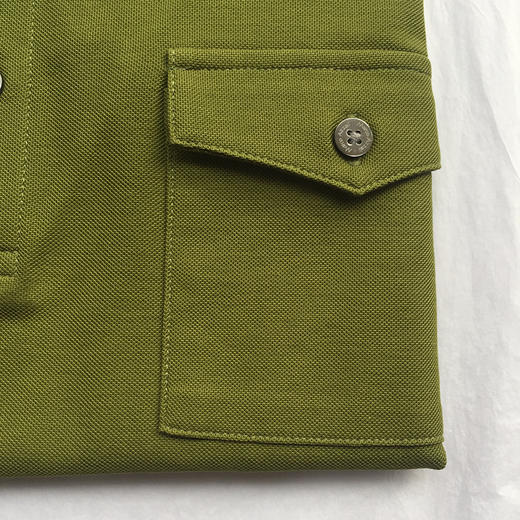 Marco Azzali 墨绿全棉POLO衫 T3402700 商品图2