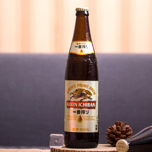 麒麟一番榨啤酒 玻璃瓶600ml 商品图0