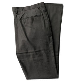 Marco Azzali 黑色羊毛桑蚕丝混纺毛西裤 FACEP48200