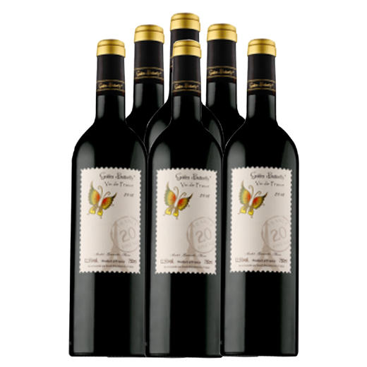 法国金蝴蝶法国二十年干红葡萄酒750ml6