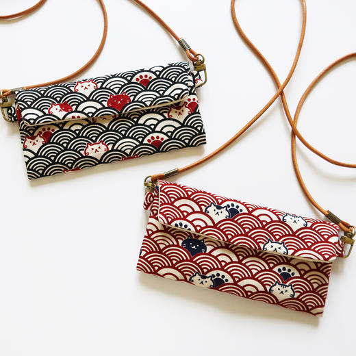 HUJI祤集Comfy斜挎包插画祥云猫猫 商品图4