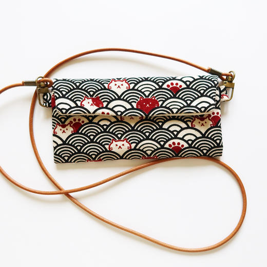 HUJI祤集Comfy斜挎包插画祥云猫猫 商品图3