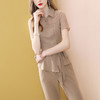 SX-P20X52137新款时尚通勤卡其色减龄显瘦两件套 商品缩略图0