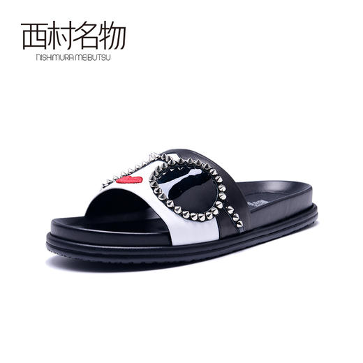 西村名物2020年春季女款钻扣系列凉拖X20BJ23081 商品图3