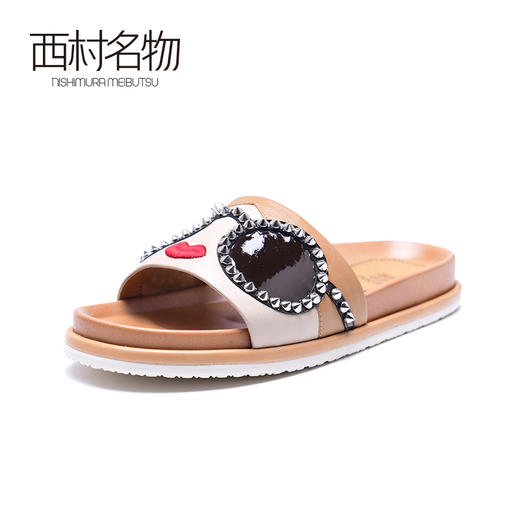 西村名物2020年春季女款钻扣系列凉拖X20BJ23081 商品图4