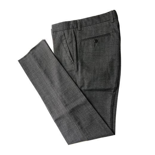 Marco Azzali 深灰色羊毛西裤 P3513400 商品图2