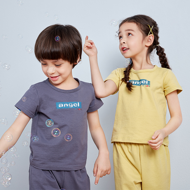 龙之涵【麻麻衫综合详情】儿童T恤中大童宝宝短袖亲子款短袖 吸汗透气