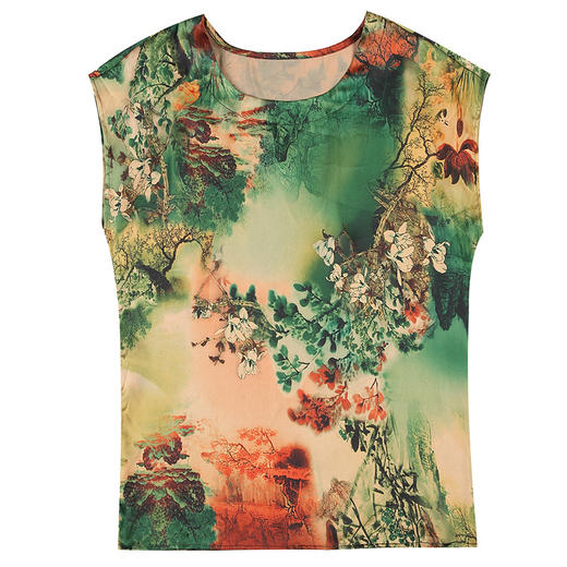 KQL-C319N9675新款妈妈上衣短袖T恤两件套 商品图4