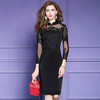 FMY-29204早春气质优雅修身中长包臀裙子 商品缩略图0