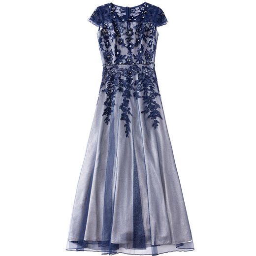 ML-19512早春新款刺绣显瘦高腰连衣裙 商品图4