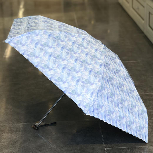 优品堂“空谷幽兰”超轻五折太阳伞，遮阳防晒防紫外线晴雨两用伞 商品图7