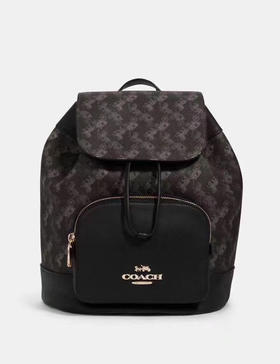 Coach Jes新款马车logo双肩背包