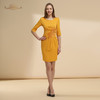 【特惠】YIQU |“春暖花开”连身裙（姜黄）PT 商品缩略图0