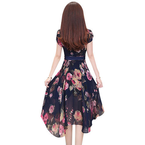 MZ-MZ4023很仙的法国小众碎花雪纺连衣裙新款流行女装长裙WY 商品图4