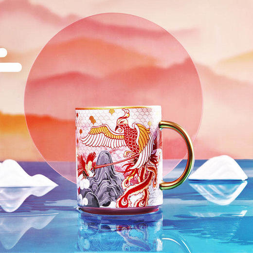 共禾京品上古神兽系列国潮马克杯凤凰于飞 商品图1