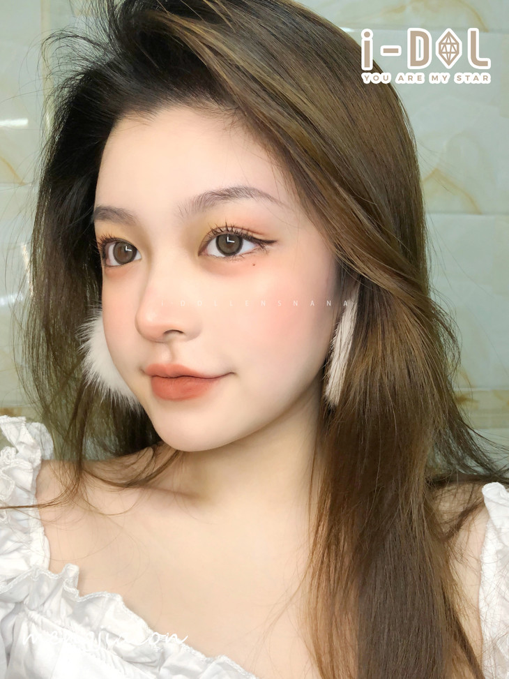 idol 娜娜nana 牛奶可可棕 14.0mm - 萌家正品美瞳网