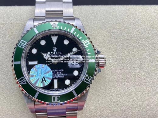 JF  劳力士16610LV老款绿鬼，复克绿水鬼 表款直径40mm x 12.5mm，蓝宝石水晶玻璃镜面，搭配铝合金表圈口，给人带来一种独特的复古韵味。工厂孤注一掷购入正品研发开模，JF出品的钢带，壳 商品图0