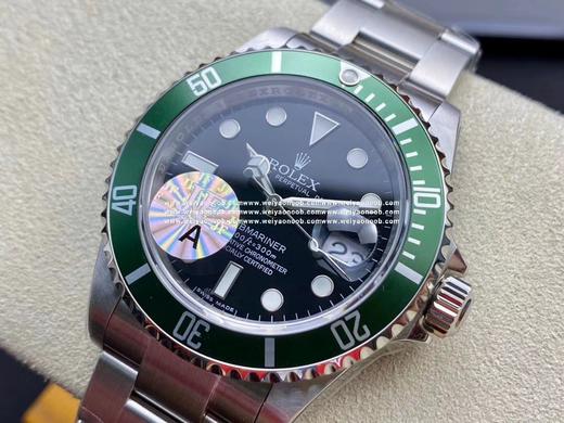 JF  劳力士16610LV老款绿鬼，复克绿水鬼 表款直径40mm x 12.5mm，蓝宝石水晶玻璃镜面，搭配铝合金表圈口，给人带来一种独特的复古韵味。工厂孤注一掷购入正品研发开模，JF出品的钢带，壳 商品图7