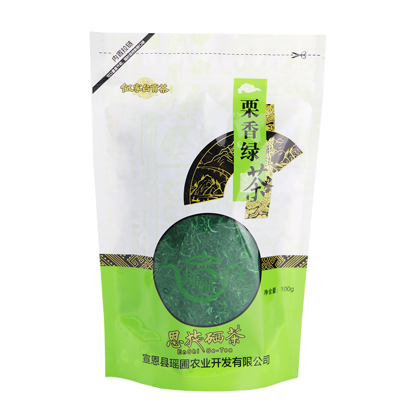 【恩施】瑶圃伍家台贡茶栗香绿茶（特级烘青)100g/袋 茶叶