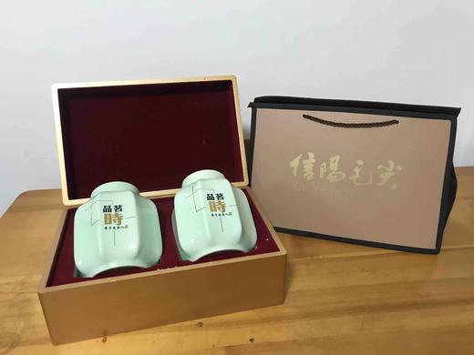 🔥烤漆木盒信阳毛尖外包装盒2瓷罐/一斤装/58元一套/一件6套/一件348元（本产品为包装盒） 商品图1