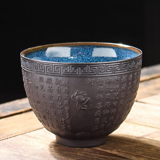 白瓷羊脂玉功夫茶杯 | 心经杯百福陶瓷杯 商品图6