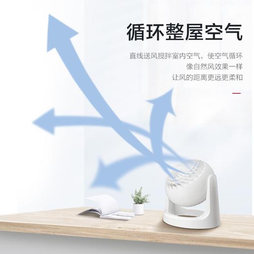 日本IRIS爱丽思电风扇家用风扇空气循环扇空调扇办公室台式台扇迷你小风扇静音对流电扇家电 PCF-HE15（白色） 商品图2