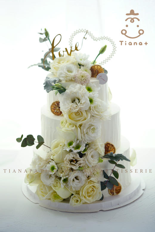 订婚/求婚/结婚/纪念日 浪漫鲜花蛋糕 商品图1
