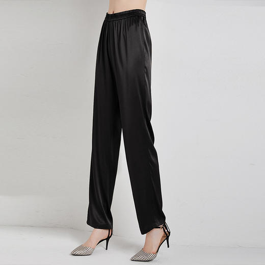 OYG  20121重磅真丝哈伦松紧腰休闲桑蚕丝长裤 商品图2