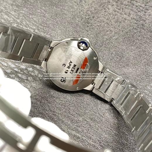 V6卡地亚蓝气球W6920038，卡地亚原厂石英机芯,28毫米和33毫米直径,女士，精钢，密底手表 商品图13