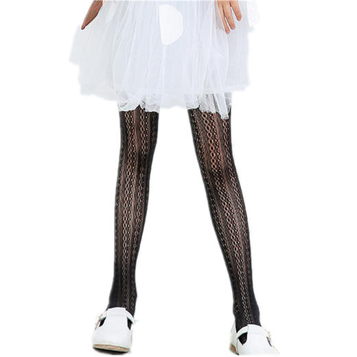 XR-666春夏薄款儿童丝袜高弹女童蕾丝打底网袜 商品图4