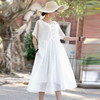 LFSC20237新款纯白色民族短袖裙TZF 商品缩略图0
