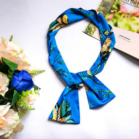 Y20911 鸢尾花开系列清新百搭丝巾 雾境