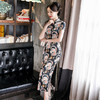 QQ-9597夏季新款复古气质真丝旗袍 商品缩略图1